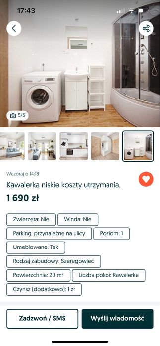Kawalerka niskie koszty utrzymania