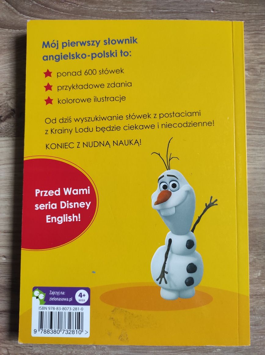 Słownik angielsko-polski Frozen Karina Lodu Disney