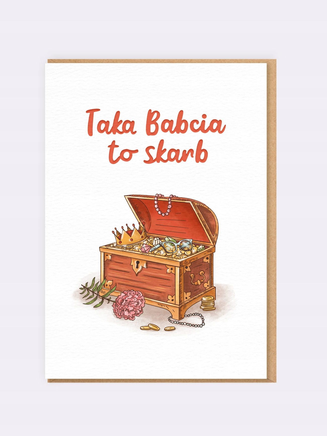 Kartka Dzień Babci (Taka Babcia To Skarb) 12 X 17 Cm