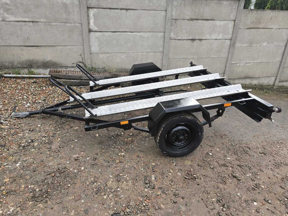 Przyczepka Lekka MOCNA Amortyzowana 3 dużych motocykli