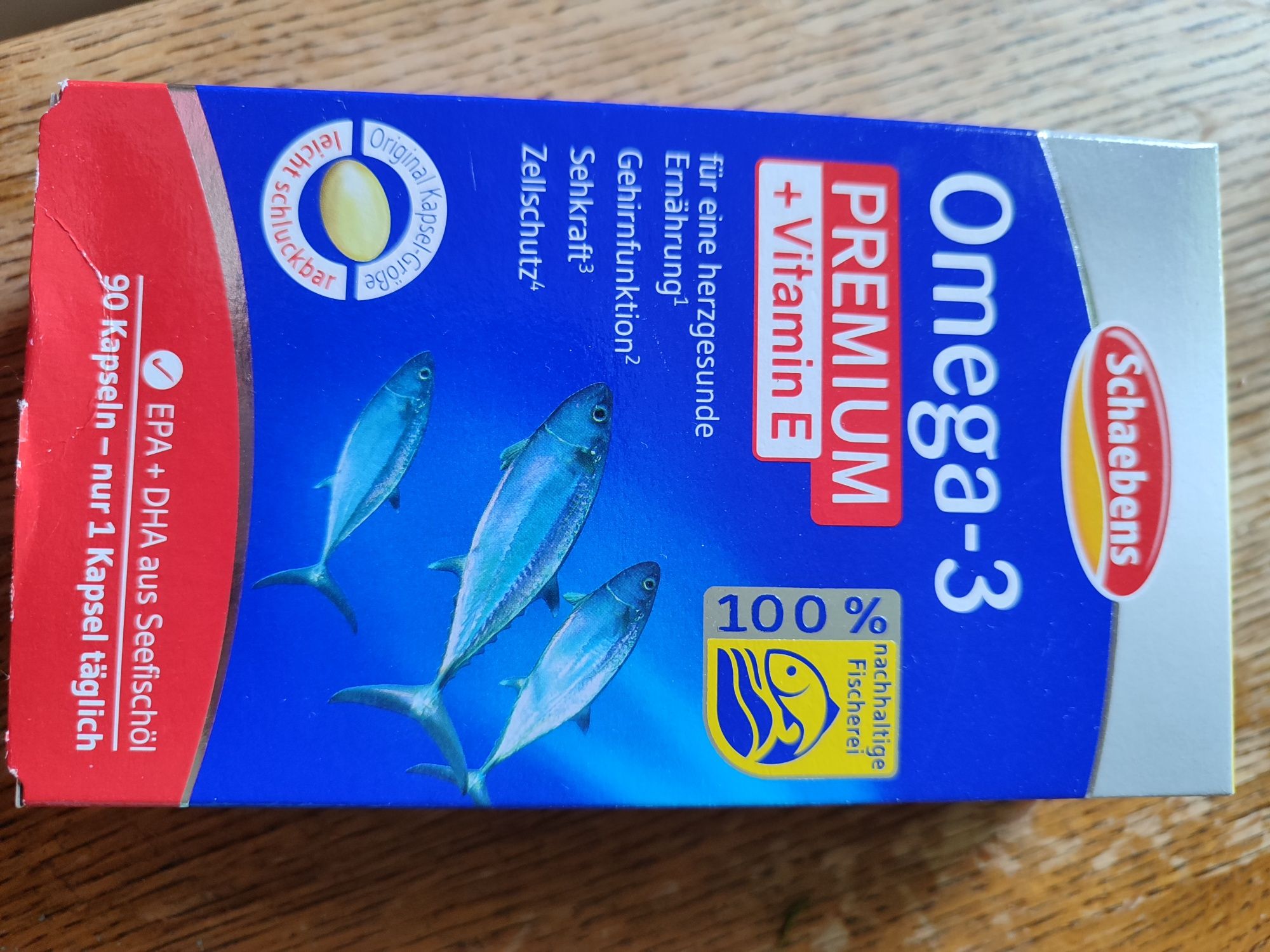 Omega 3 Schaebens 90 kapsul з лосося та риб'ячого жиру