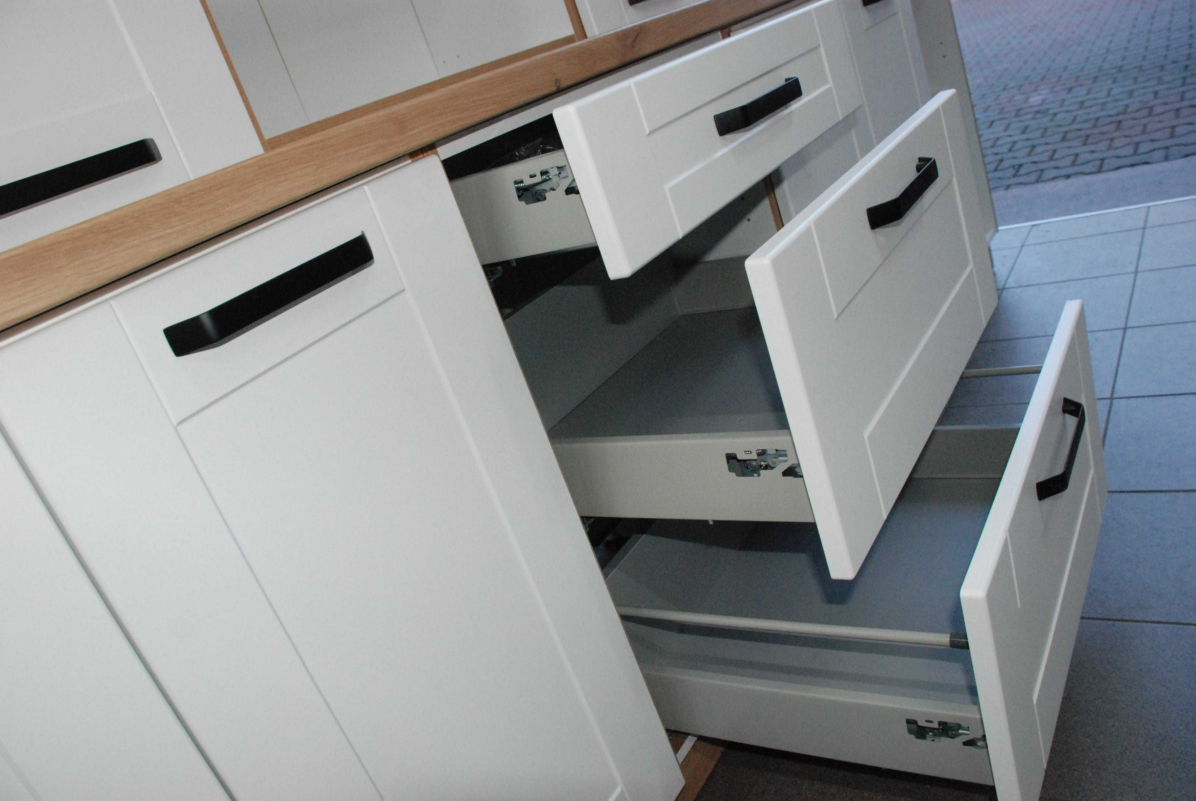 Meble kuchenne Białe/Artisan MDF 19 mm - Nowe - styl Skandynawski