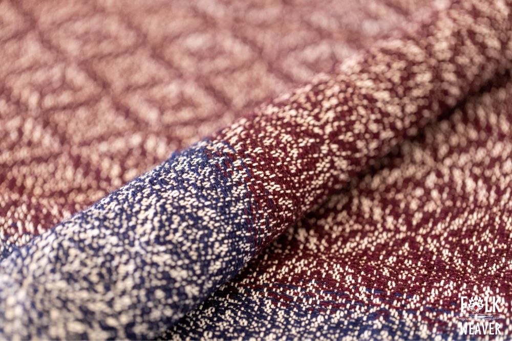 Ręcznie tkany szal Folk Weaver „Zmierzch” rękodzieło szalik handmade
