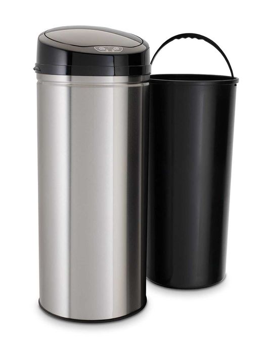 ECHTWERK Kosz na śmieci z czujnikiem ruchu, pojemność 42 litry, INOX