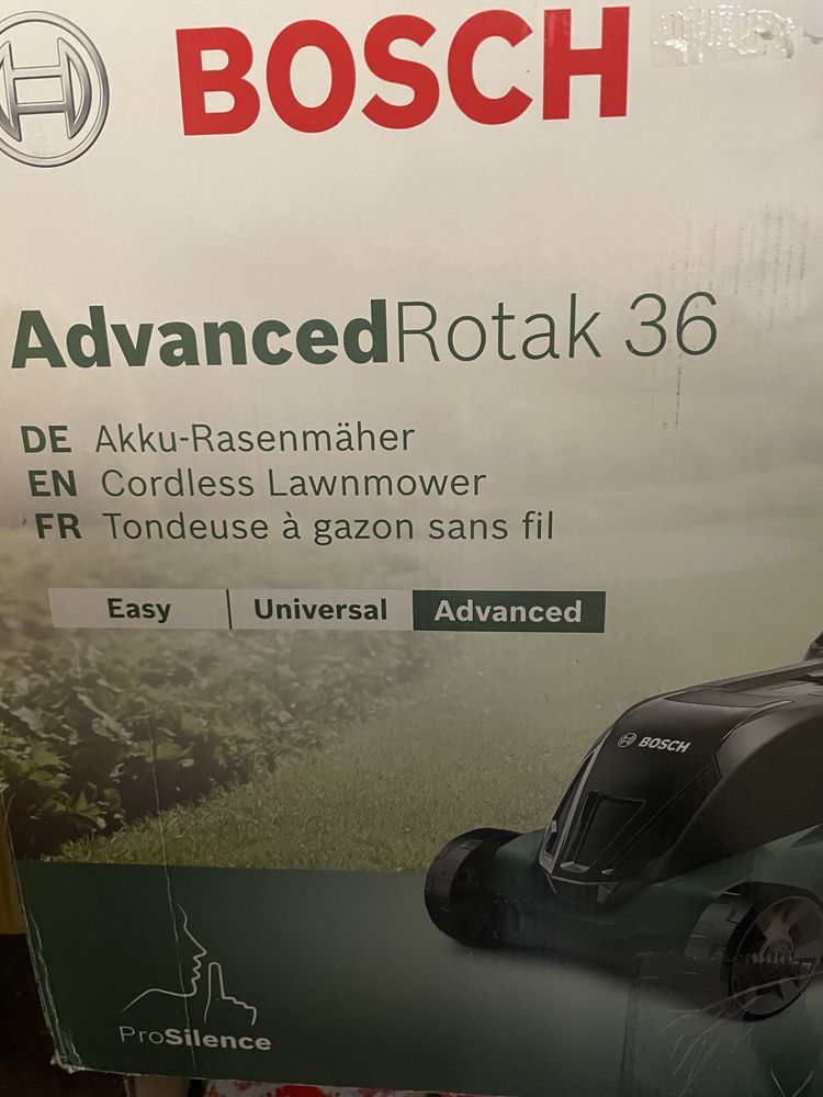 Nowa Kosiarka akumulatorowa Bosch Advanced Rotak 36-850 ProSilence
