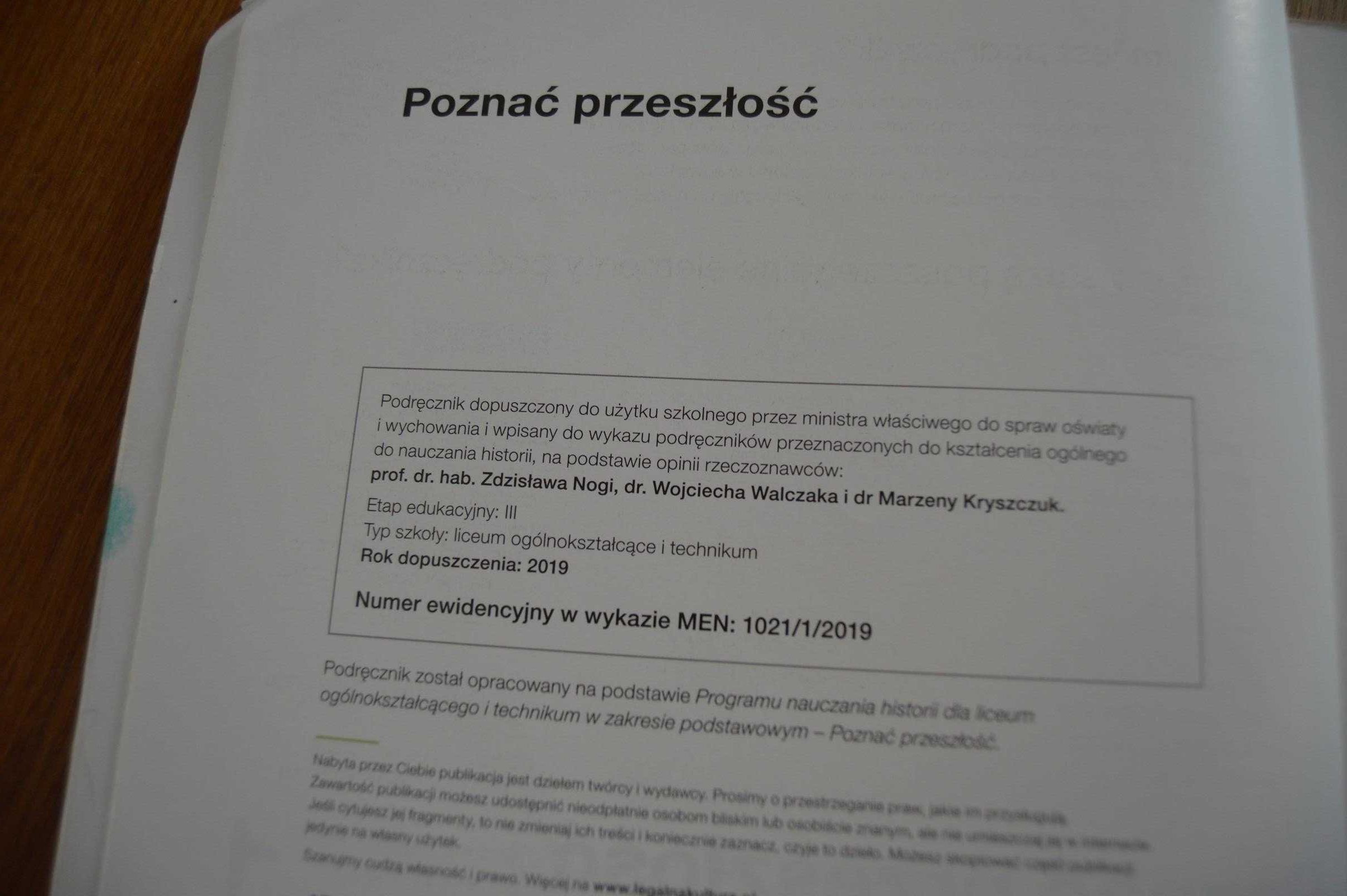 Poznać przeszłość klasa 1