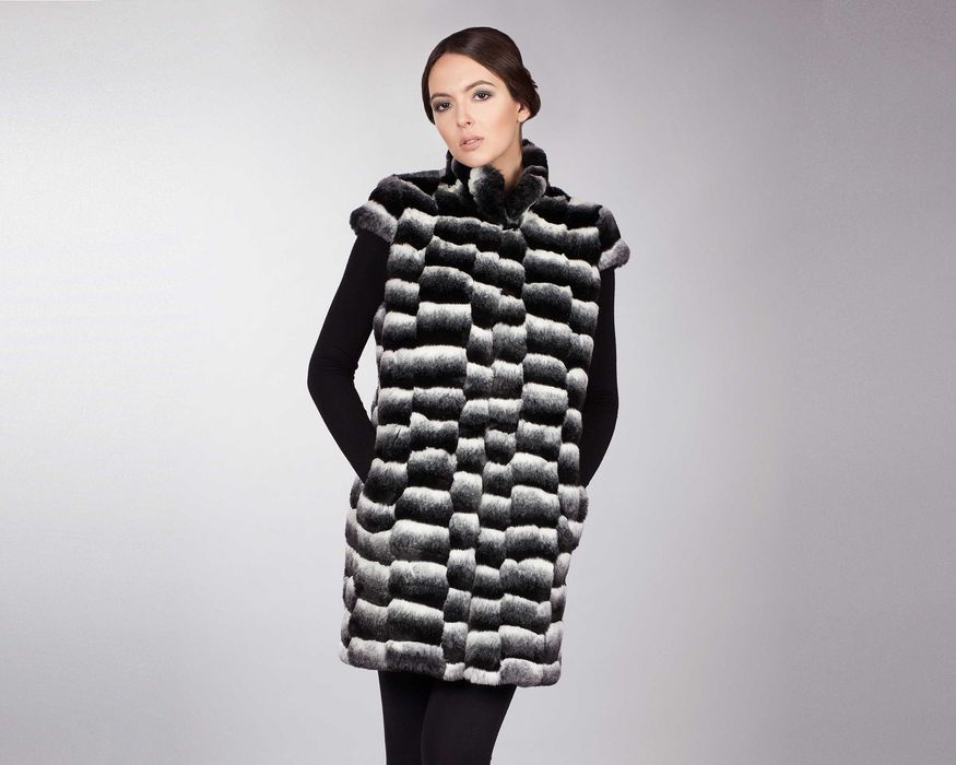 Жіночий жилет ARTFUR з еко-хутра. Штучне хутро - Шиншила