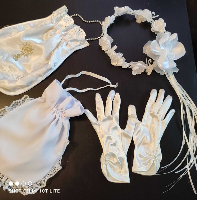 Alba+sukienka komunijna+dodatki