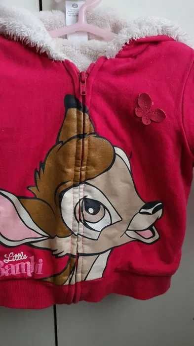 Bluza ocieplana z kapturem Disney Bambi