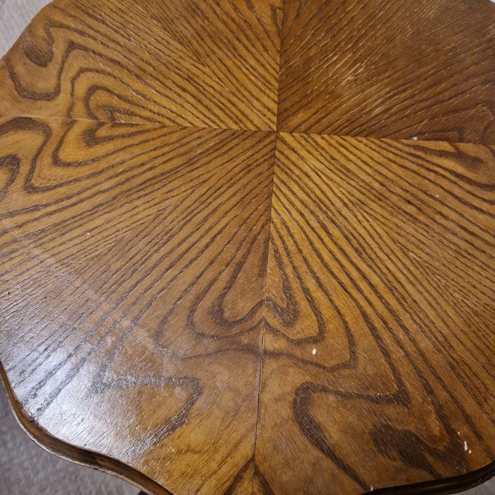 Stolik okrągły kawowy vintage prl