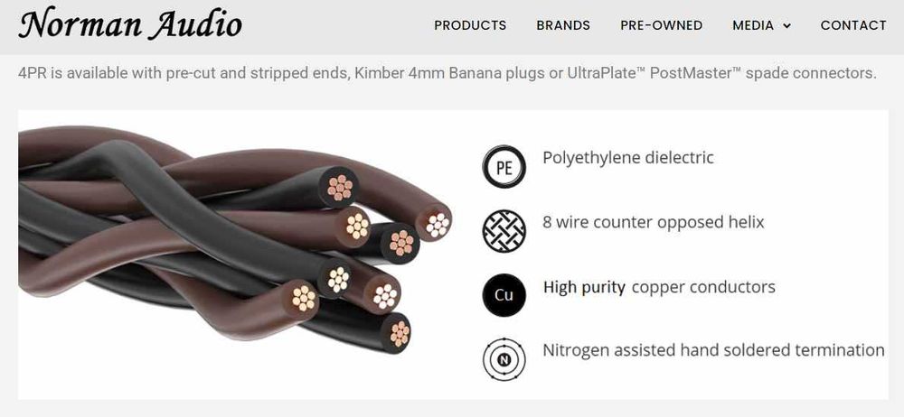 WireWorld Equinox 5.2 _ Kimber Cable 4PR _ Van Den Hul кабель HI-END !