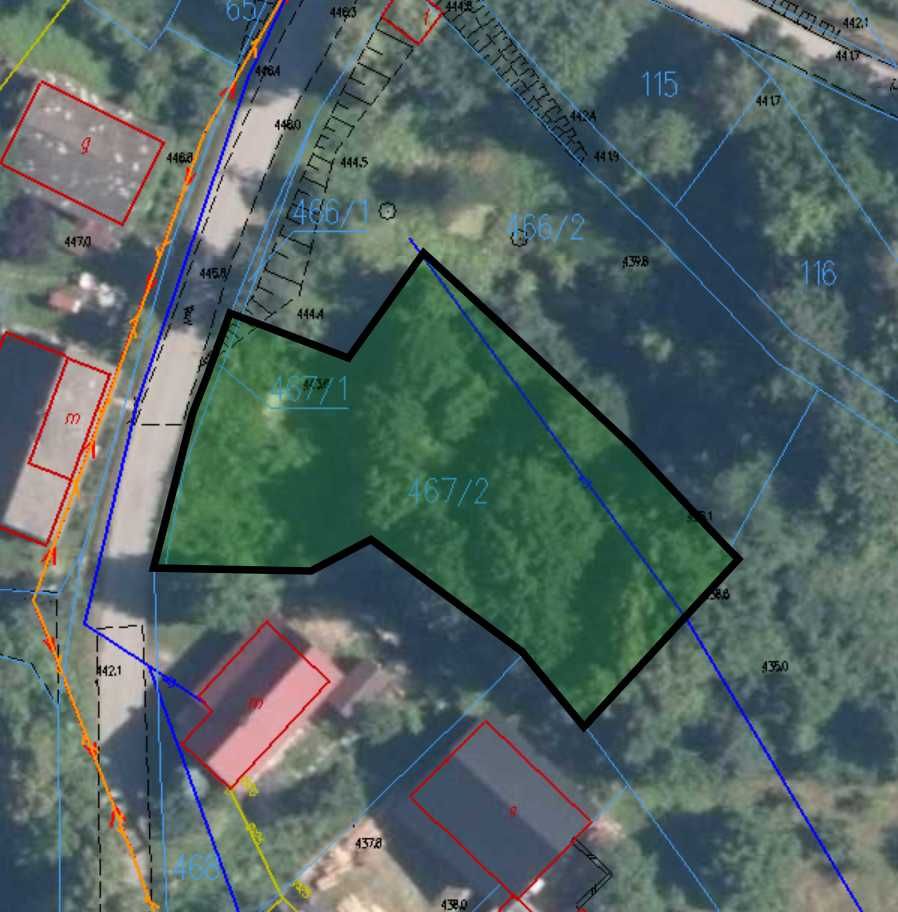 Widokowa działka 10ar Marcówka powiat Suski