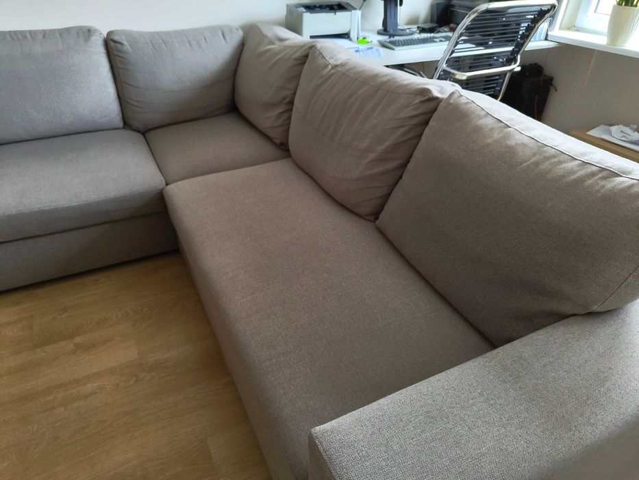 Kanapa narożna, narożnik VOX, sofa rozkładana, z pojemnikiem, stan BDB