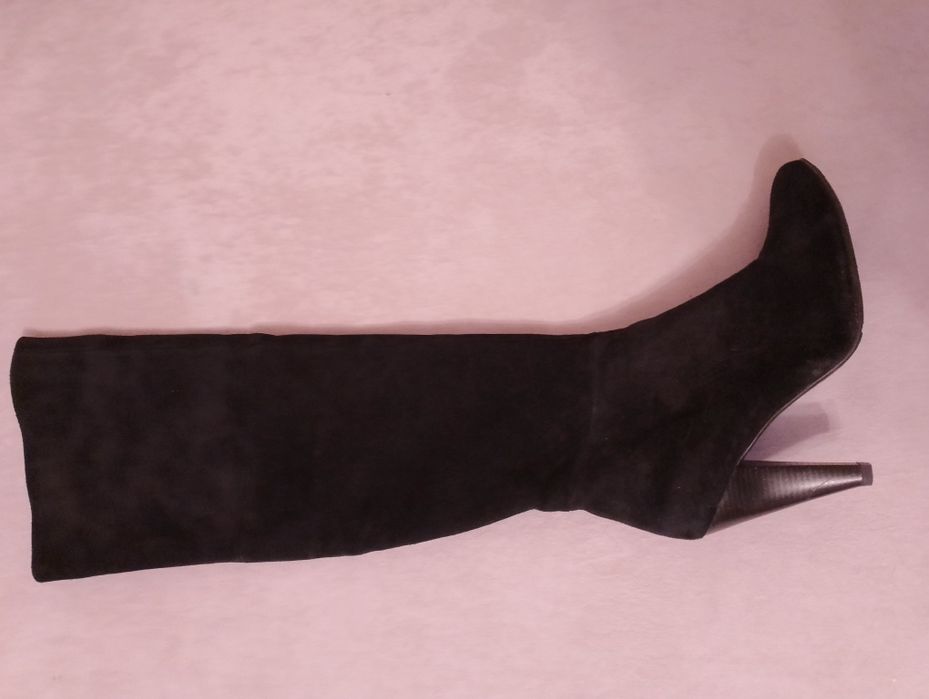 Чоботи ботфорди натуральний замшеві р. 39-40 євро