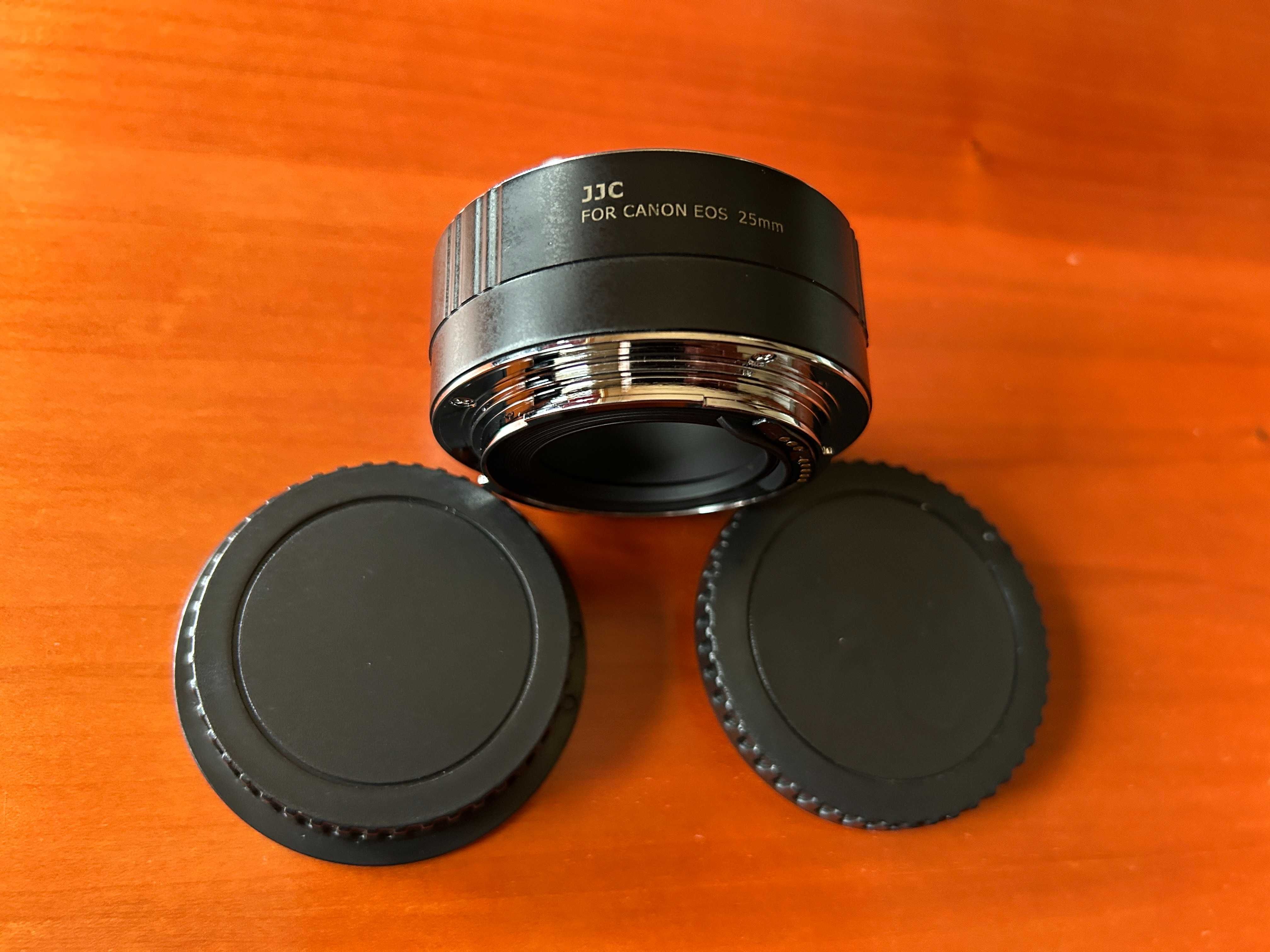 Tubo de extensão macro da marca JJC para Canon EF ou EF-s.