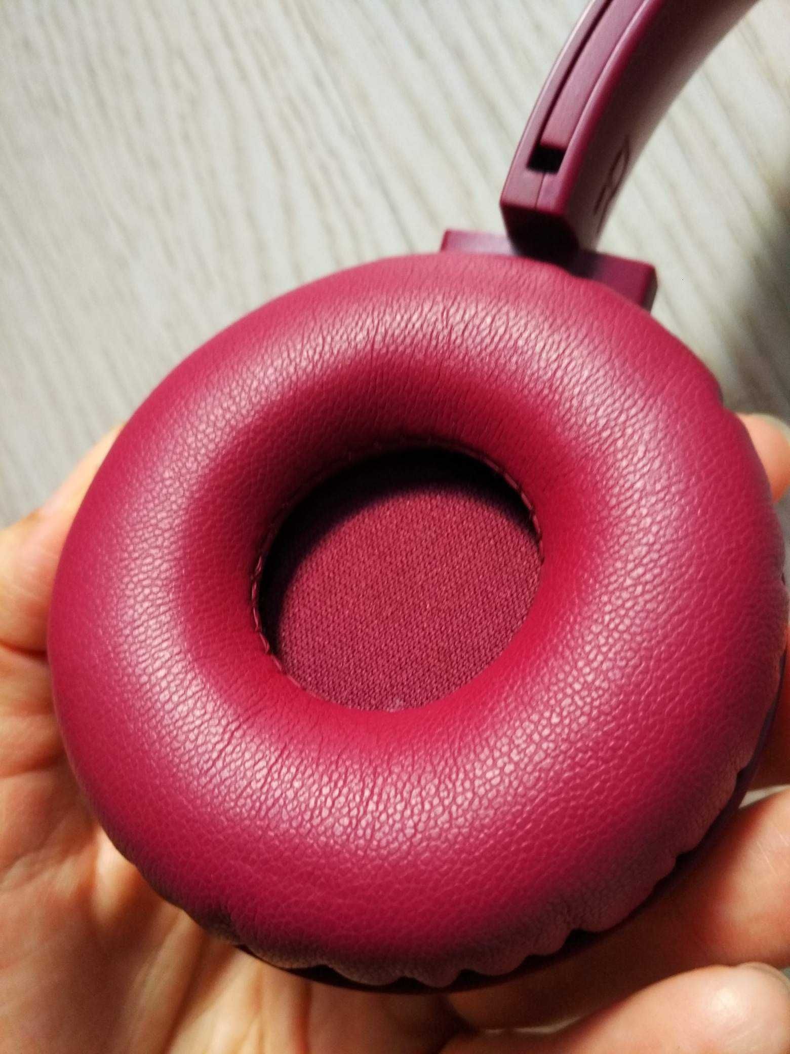 Philips shb3075 Bezprzewodowe słuchawki nauszne z mikrofonem bordo