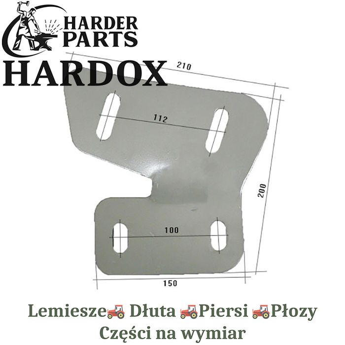 Uchwyt Gregoire Besson HARDOX 19301 części pługa 2X lepsze niż Borowe