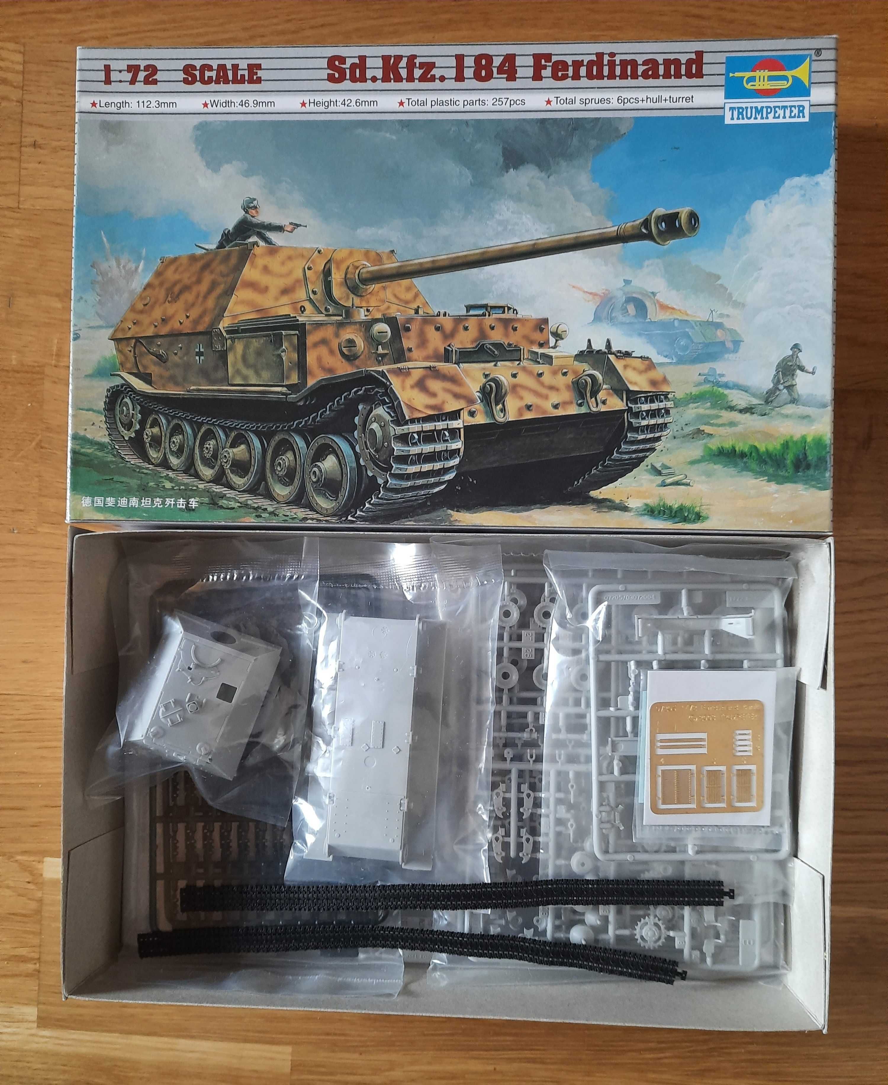 Model do sklejania Trumpeter Sd. Kfz. 184 Ferdinand skala 1/72