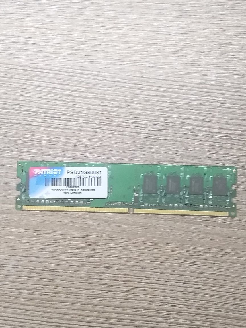 Оперативная память Patriot DDR2 1 GB 800 MHz PC2-6400 CL5