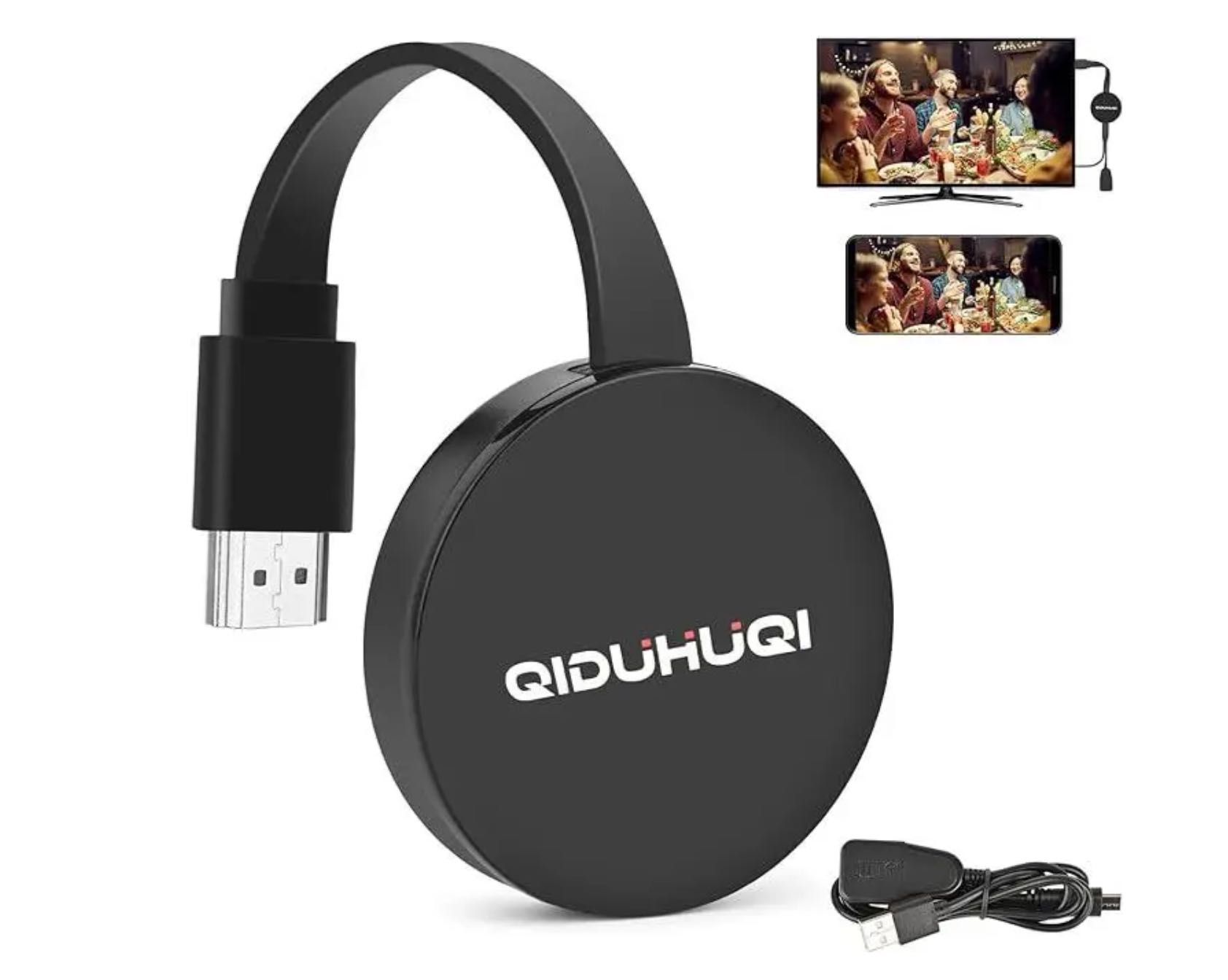 Адаптер-мультимедиа WiFi адаптер QIDUHUQI Chromcast (DLNA/Airplay)WiFi