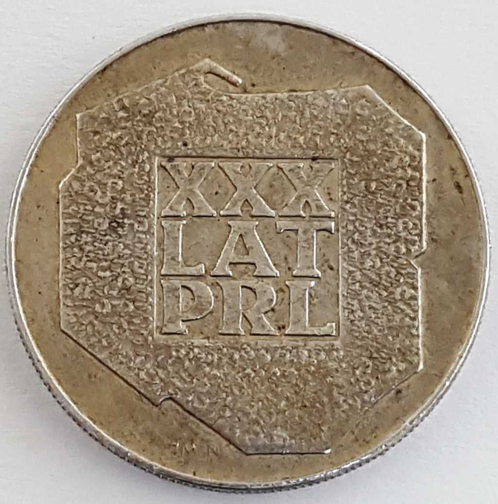 Kolekcjonerska srebrna moneta 200 złotych - XXX LAT PRL z 1974 roku