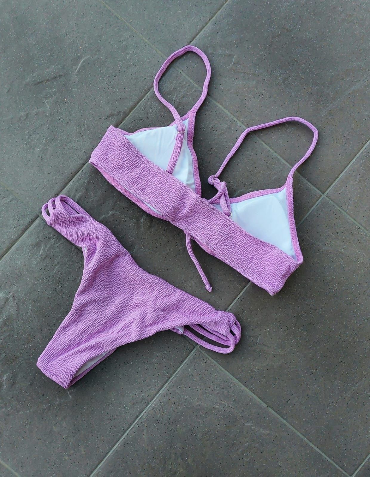 Strój kąpielowy bikini push up wiązany strapsy M 38 Nowy Shein