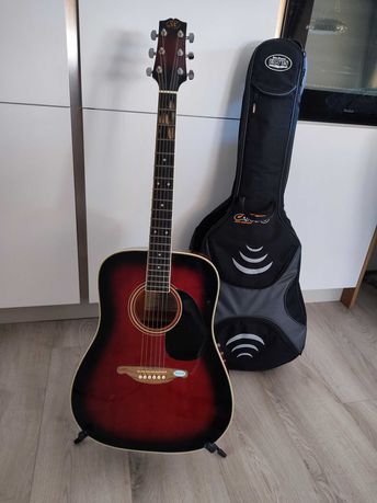 Gitara SX Custom Guitar Model DG1K/VS z pokrowcem i stojakiem