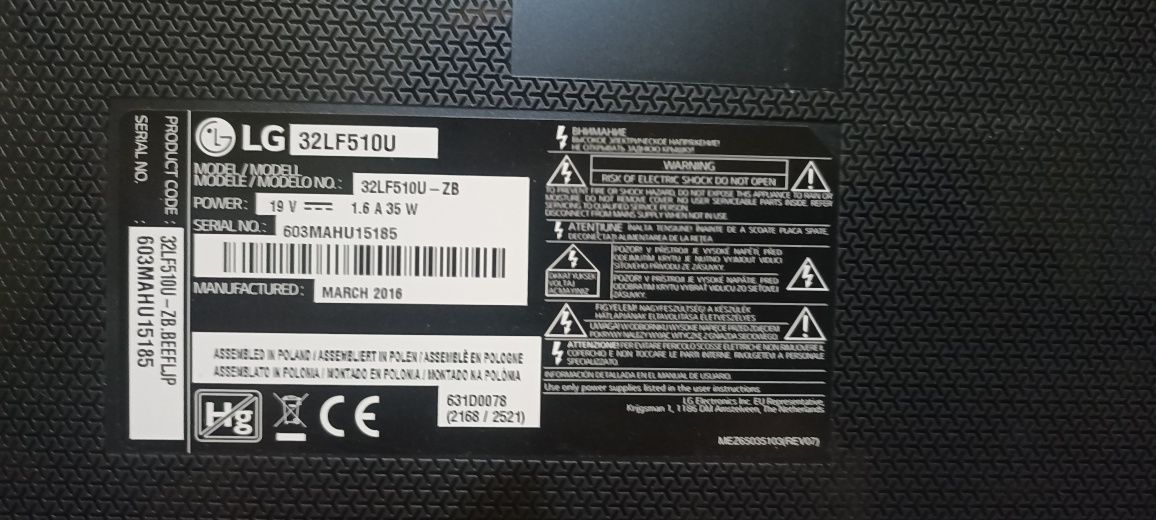 Telewizor LG z pilotem