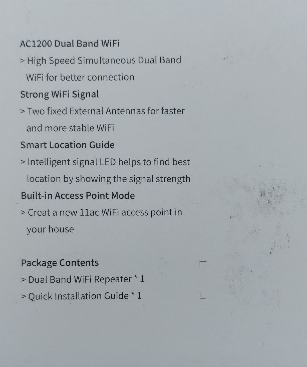 Repeater  sygnału Wifi