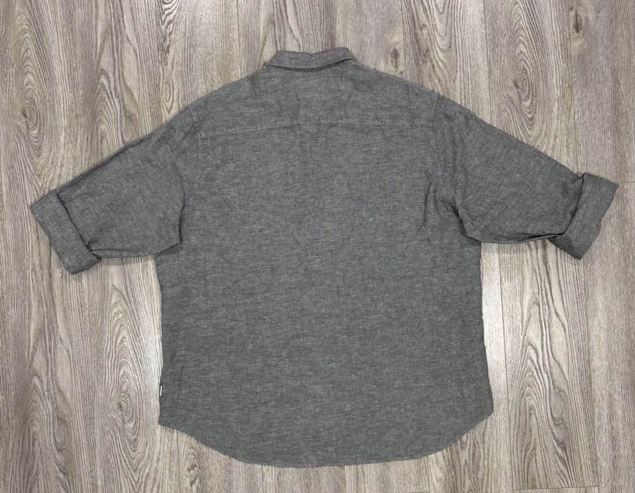 Next 2XL Льняная Мужская Regular рубашка льна лен сорочка XXL льняна 2