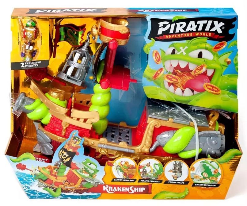 Piratix. Statek Krakena, pojazd z figurką. Magic Box