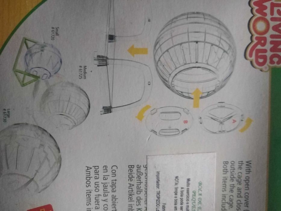 Bola de exercício para pequenos roedores