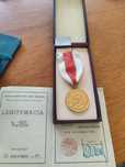 Order medal odznaka dla pożarnictwa prl vintage retro prl