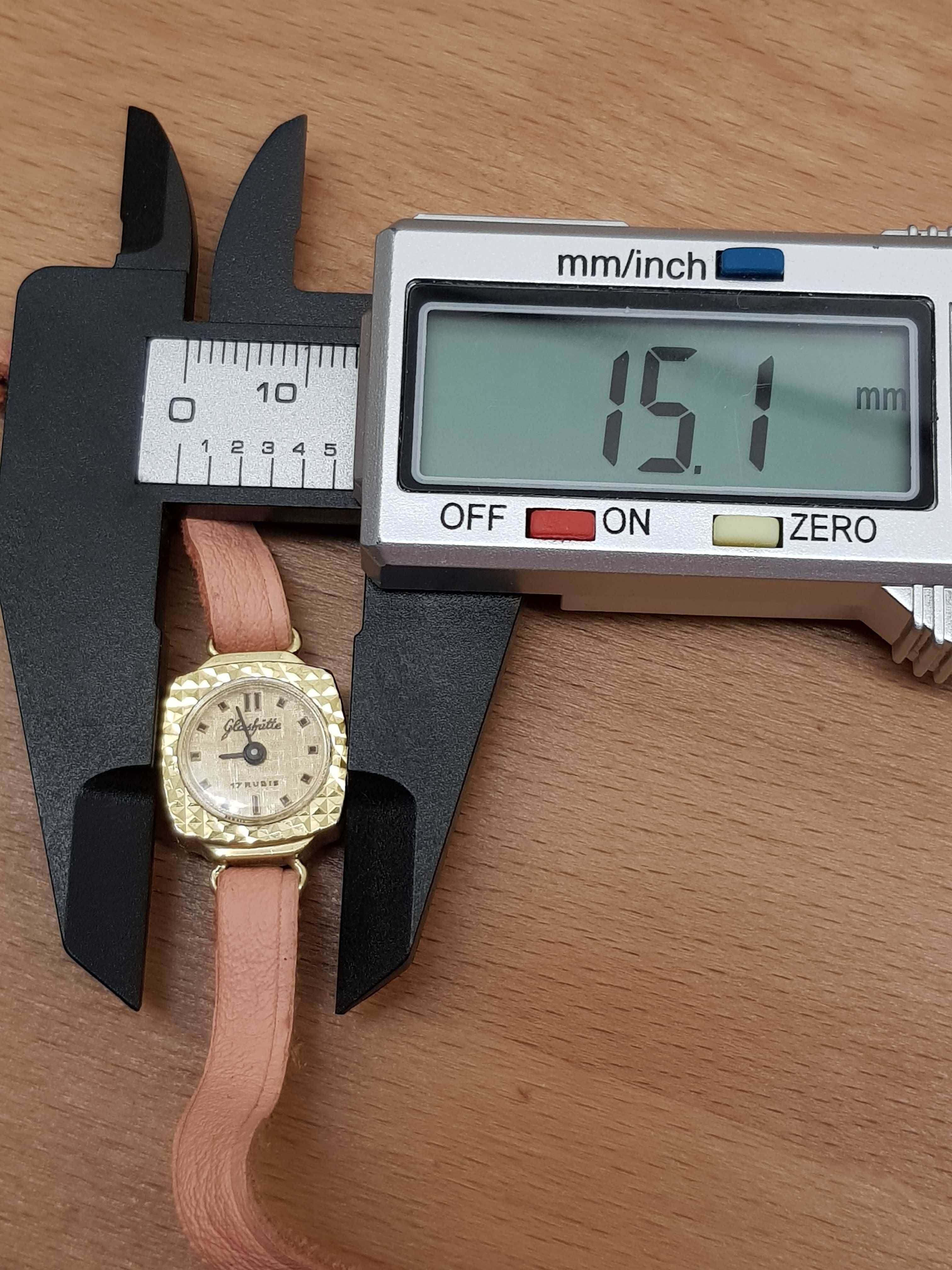*GUB *Glashütte* koktajlowy damski zegarek biżuteryjny
