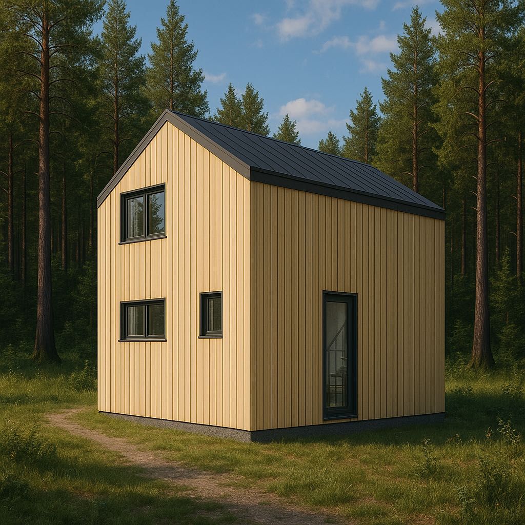 Nowoczesny dom Prefabrykowany 55m² – GOTOWY W SUPER CENIE!