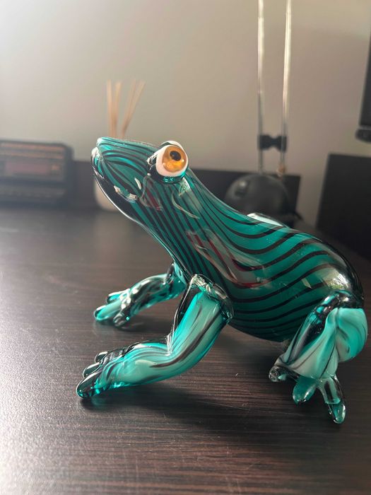 Figurka żaby szkło murano