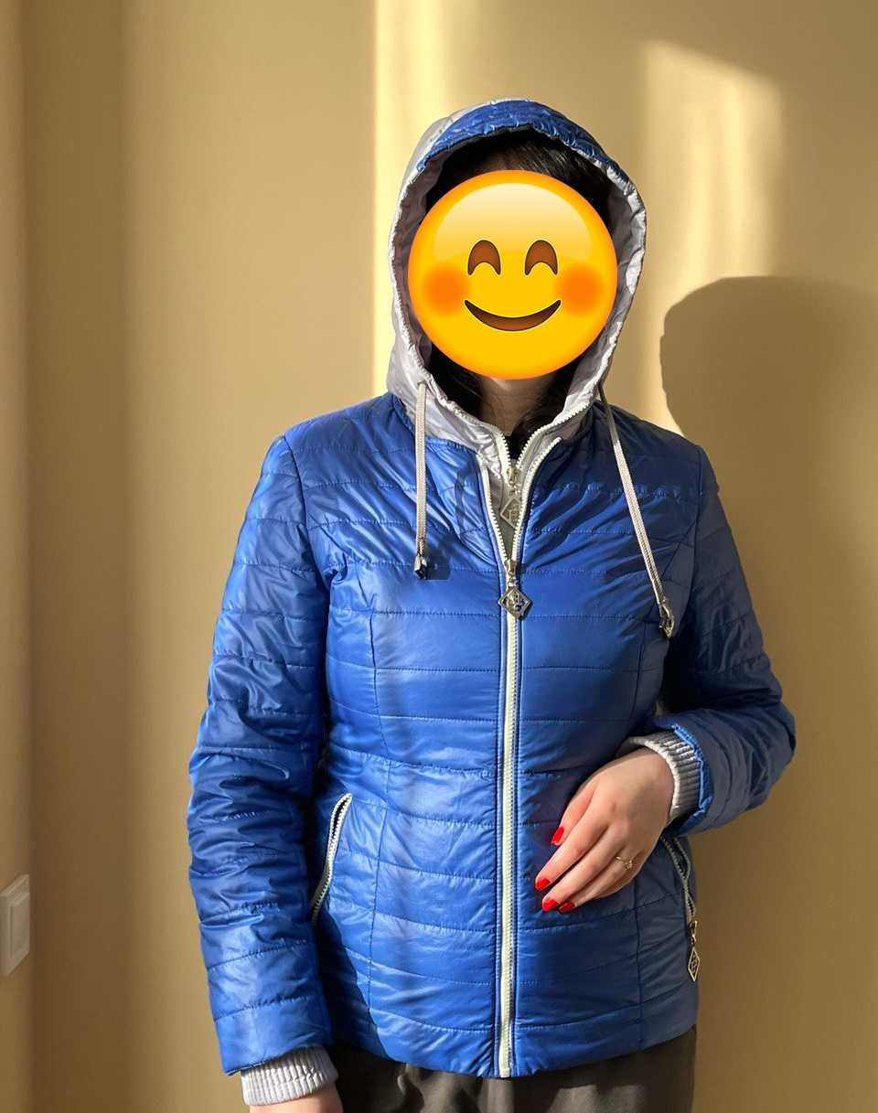 Женская куртка с капюшоном, L-XL, весна-осень
