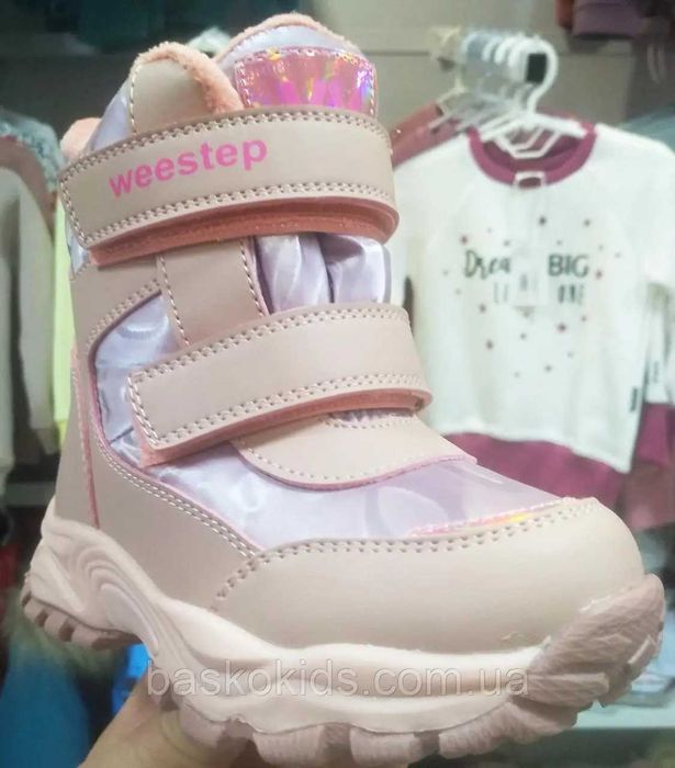 Зимові чоботи для дівчинки Weestep  Рожевий р  23  24