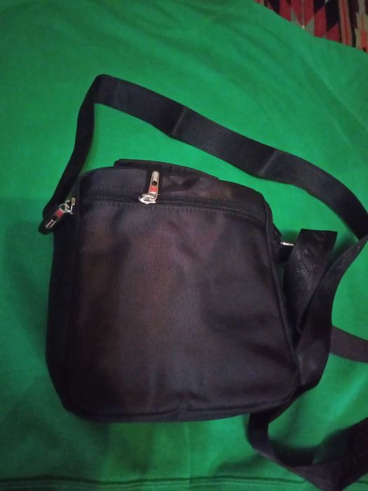 Качественная повседневная мужская деловая сумка через плечо 16х19х7