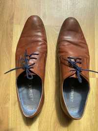 Eleganckie, skórzane męskie buty Zadora - 42 rozmiar