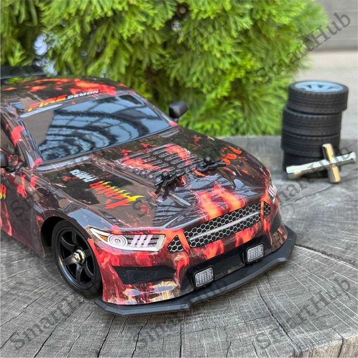 Дрифт машинка с дымом Ford Mustang Volcano на радиоуправлении Мустанг