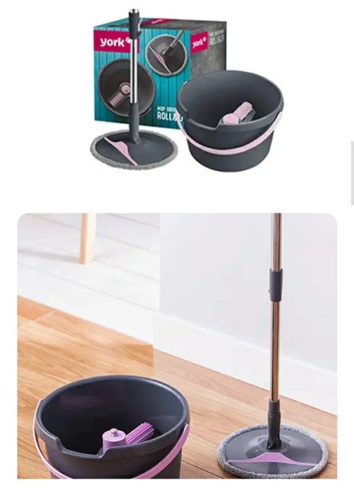 Швабра York та відро з віджимом