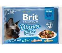 Brit pouch gravy fillet dinner plate 4x85g