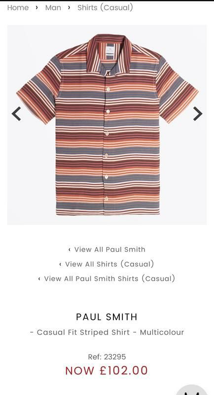 Вискозная рубашка PS Paul Smith M-ка