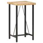 Stolik barowy, 60x60x107 cm, surowe drewno mango 286610