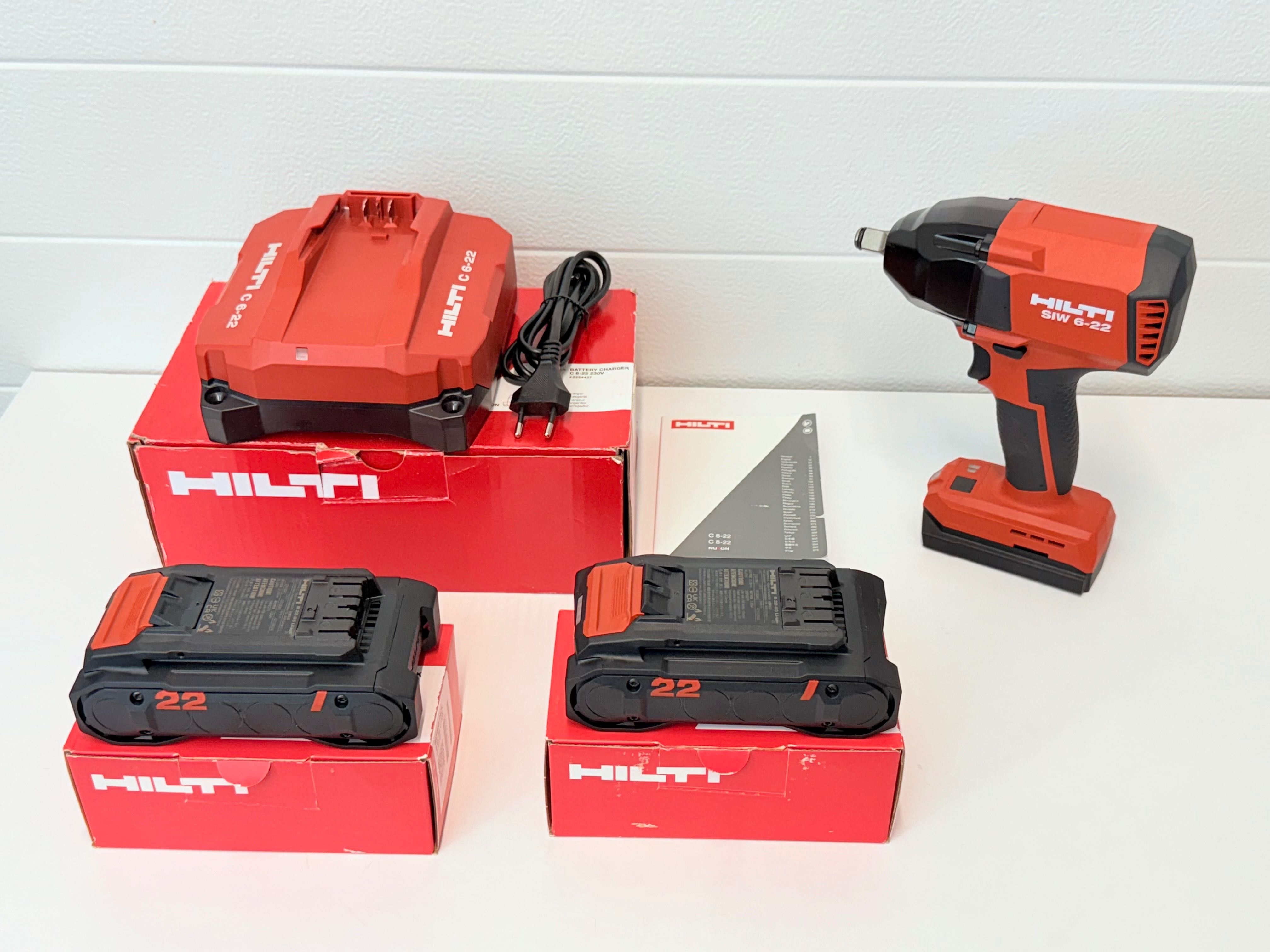 HILTI NURON zakrętarka z udarem HILTI SIW 6-22 2xAKU wysyłka gratis