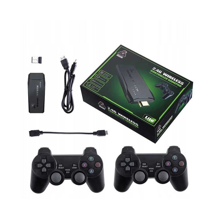 Mała Konsola WIELKOŚCI PENDRIVE + 2 Pady - 20 Tysiący Różnych Gier