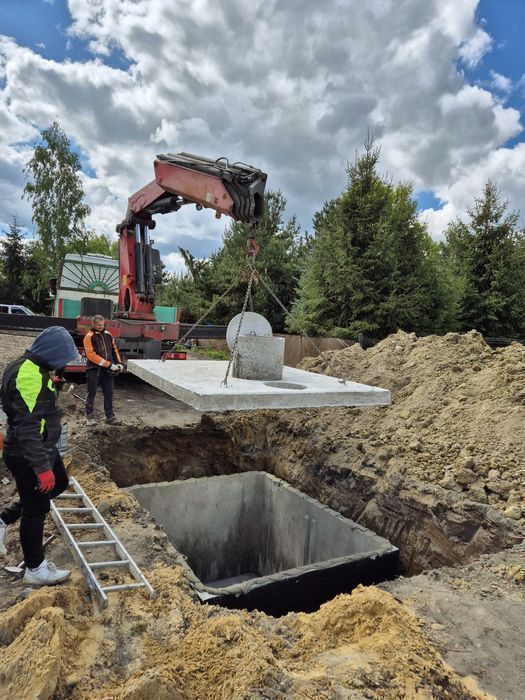 SZAMBO zbiornik betonowy na deszczówkę tanio z wykopem Sochaczew 10m3
