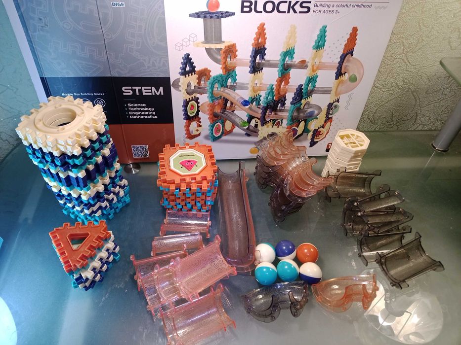 Дитячий конструктор лабіринт Marble Run Blocks 8901, 110 деталей