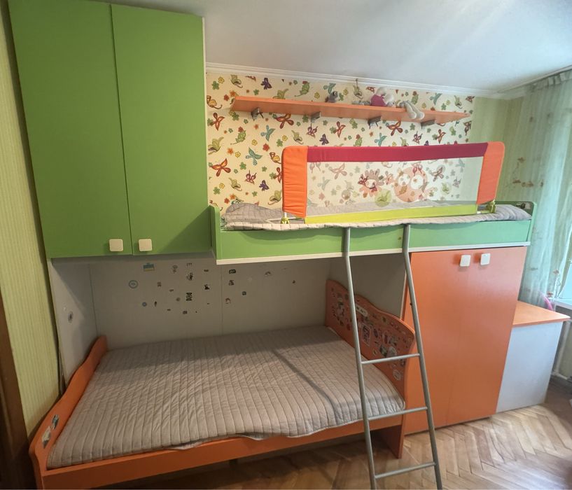 Двухэтажная детская кровать двухярусная кровать двоповерхове ліжко